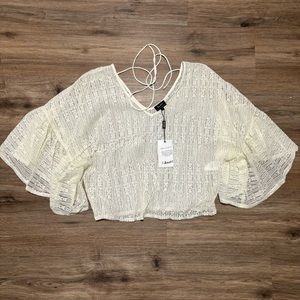 Bardot lace top